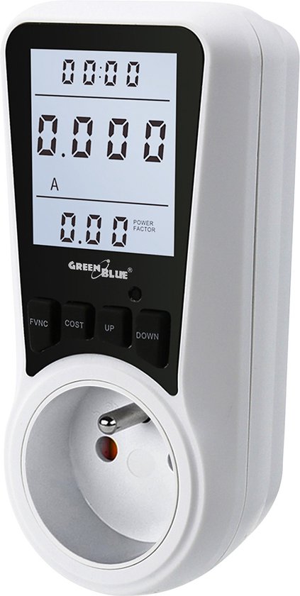 GreenBlue - Wattmètre / Compteur électrique avec prise - Compteur de  consommation | bol