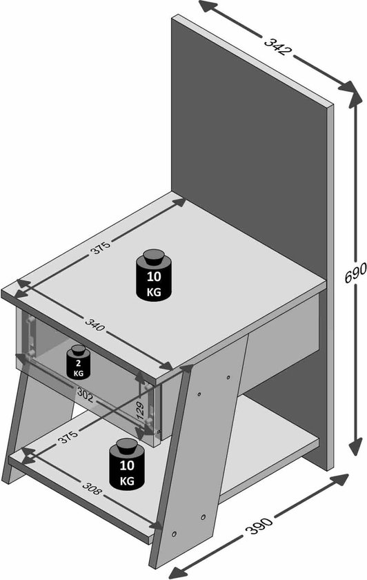 Acropaq ACROPAQ AC408W - Metalen Afroomkluis POS voor onder de toonbank Wit Acropaq ACROPAQ AC408W - Metalen Afroomkluis POS voor onder de toonbank Wit