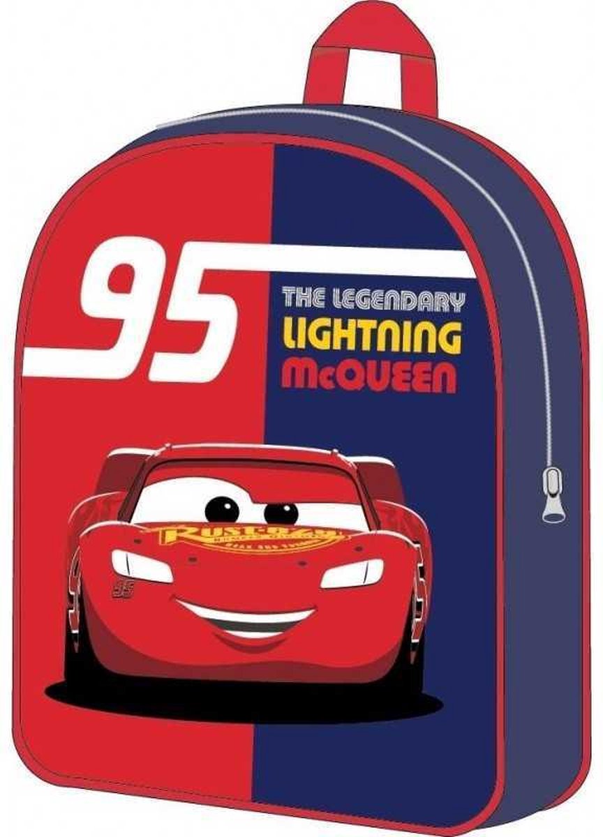 Cars Lightning McQueen rugtas - blauw / rood - Disney Cars rugzak - 30 x 25 cm.
