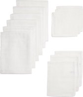 Meyco Baby Uni starterset - 12-pack - hydrofiel - white