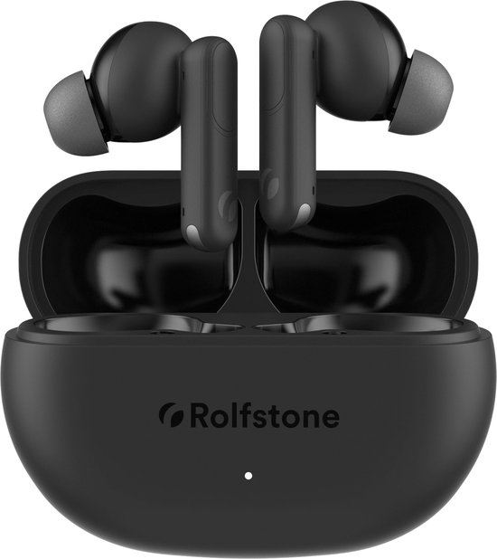 Rolfstone Luna - Active Noise Cancelling Oordopjes - Ambient Mode - Draadloze ANC oortjes met Foam Eartips - Handsfree bellen - Compact design