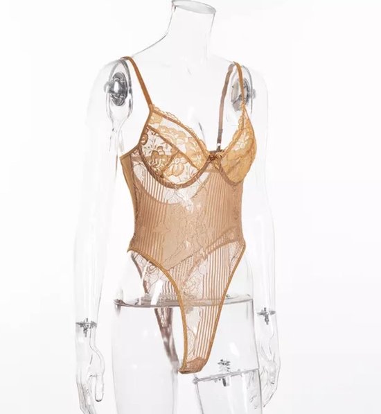 SHEKINI Soutien-gorge en dentelle florale avec décolleté plongeant sans SHEKINI Soutien-gorge en dentelle florale avec décolleté plongeant sans