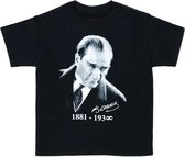 Ataturk - T-shirt - Zwart - Kind - 158-164