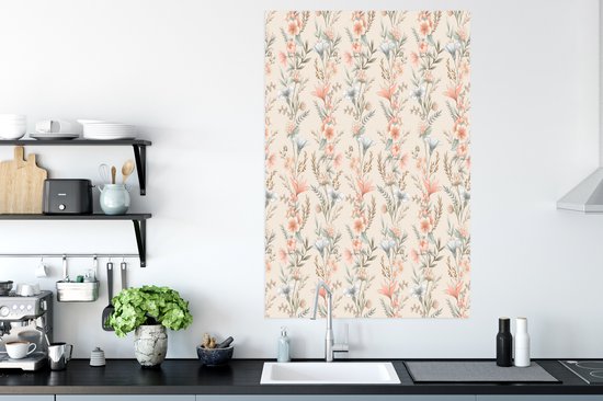 Affiche Fleurs - Vintage - Motifs - 80x120 cm