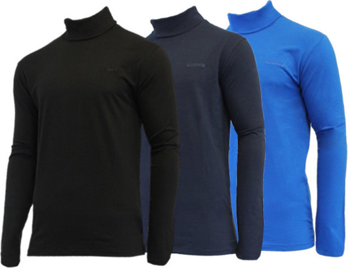 3-Pack Campri Skipully Wintersportpully Heren /Cobalt 482 3XL Zwart