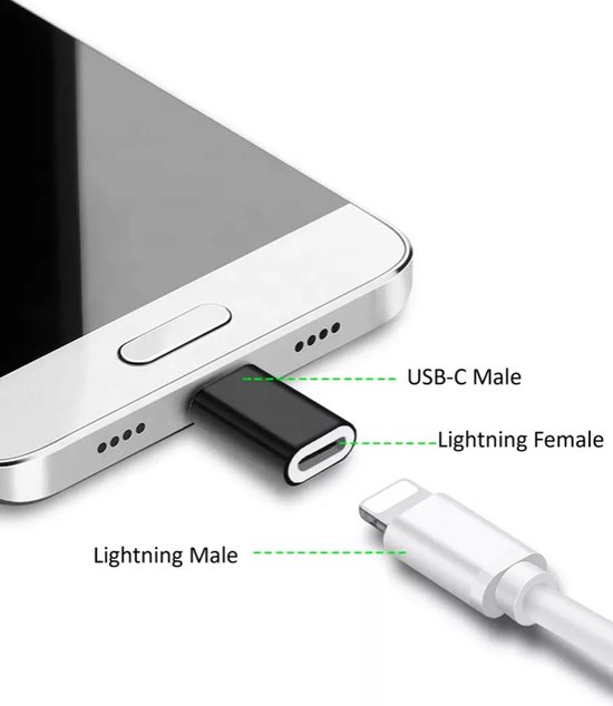 OGS Apple iPhone iPad USB C naar Lightning USBC Male naar 8pin