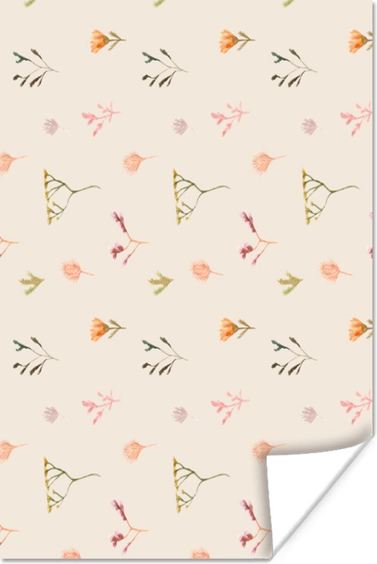 Affiche Fleurs - Motif - Plantes - 120x180 cm XXL