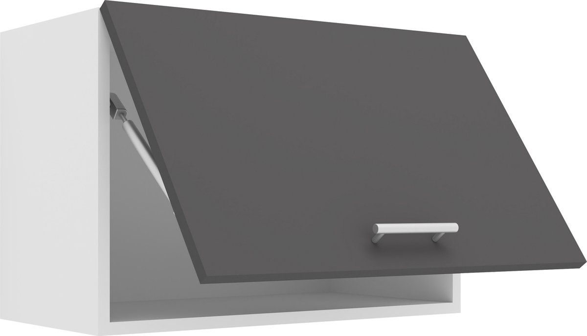 Vcm Keukenkast breedte 60 cm Draaikast Wandkast Keuken Keukenmeubels Esilo wit / antraciet