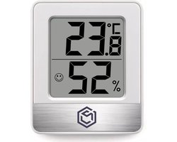 Ease Electronicz Hygrometer - Luchtvochtigheidsmeter - Digitaal Weerstation - Vochtigheidsmeter - Thermometer voor Binnen - Inclusief batterij