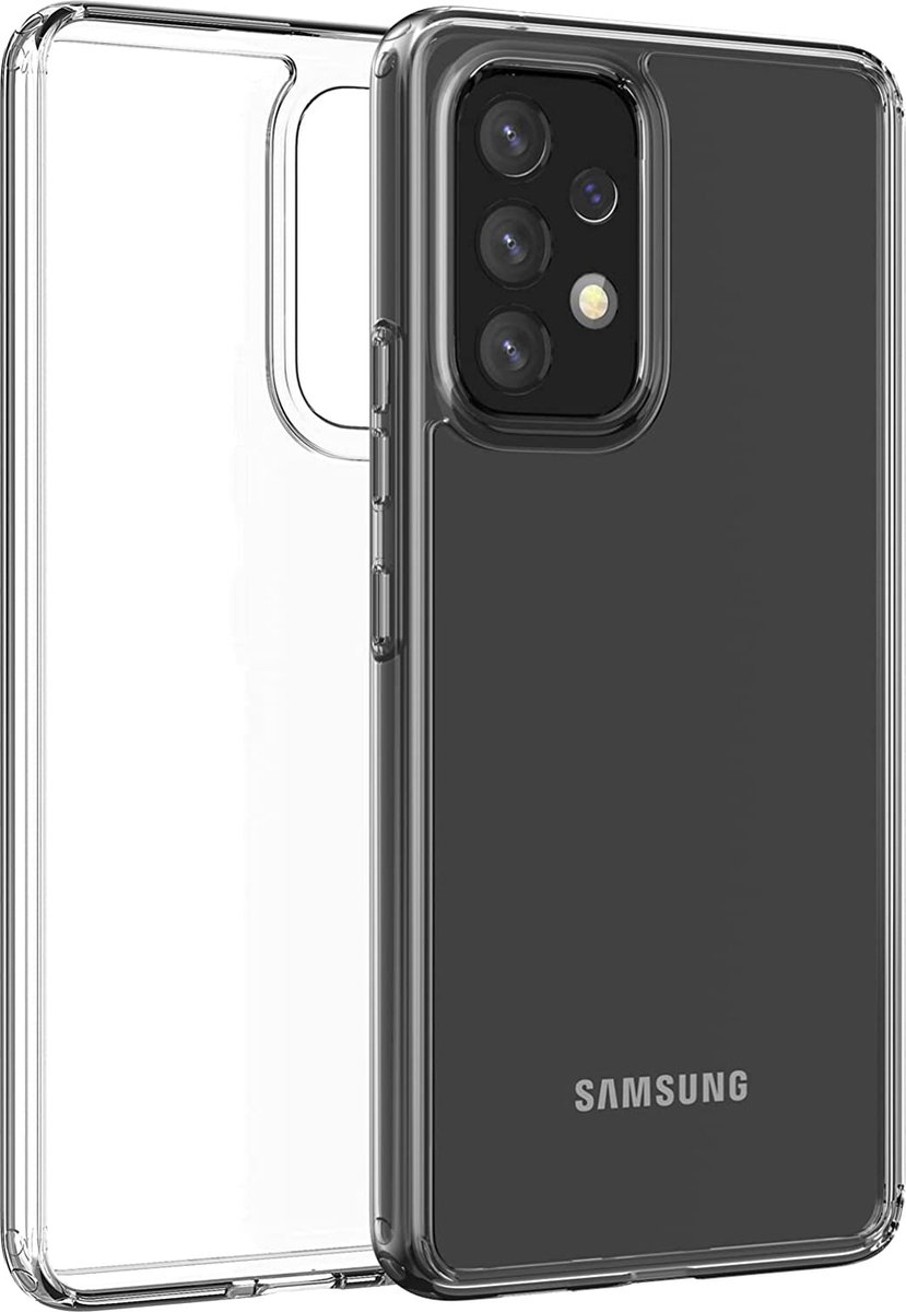 Samsung A52 Hoesje Transparant - Samsung A52s Hoesje Transparant - Samsung A52/A52s 5G Siliconen Hardcase Doorzichtig - Samsung A52/A52 Extreme Bescherming Defend Case - Cristal Clear Helder