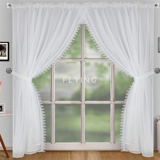 Rideau transparent - durable - rideau transparent de luxe pour chambre  salon salle à... | bol.com