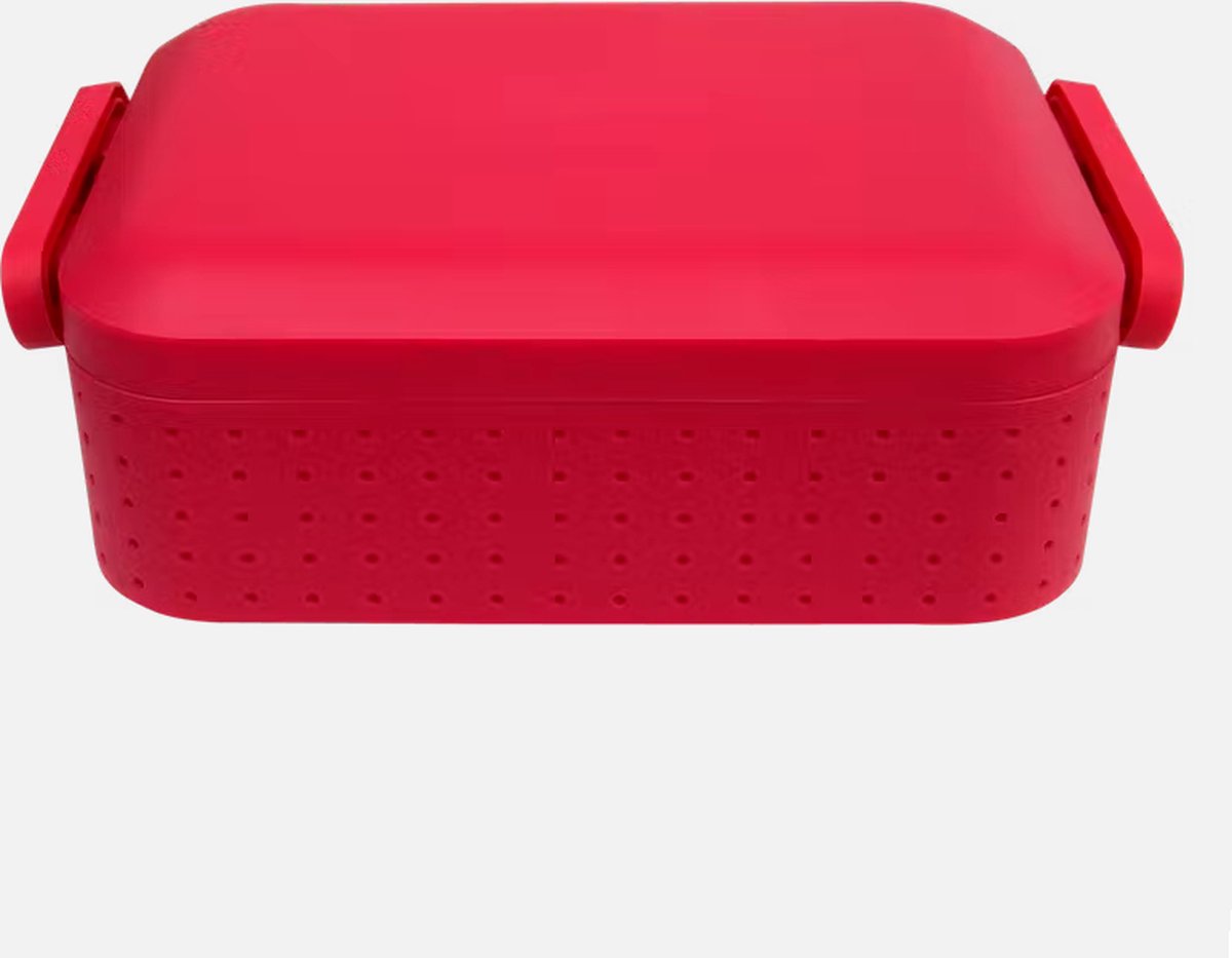 Lunchbox JAX | 19 x 13 x 6 cm | Bordeaux Rood
