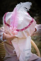 Luxe Pietenmuts - Pieten baret - Pietenmuts met naam – Sinterklaas accessoire – Roze - Bows and Flowers