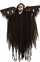 Halloween Magere Hein 150 cm met vleugels - Skelet met beweging