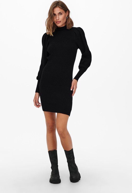Only Onlkatia L/s Dress Knt Noos Jurken Dark Grey Melange 26144 1639