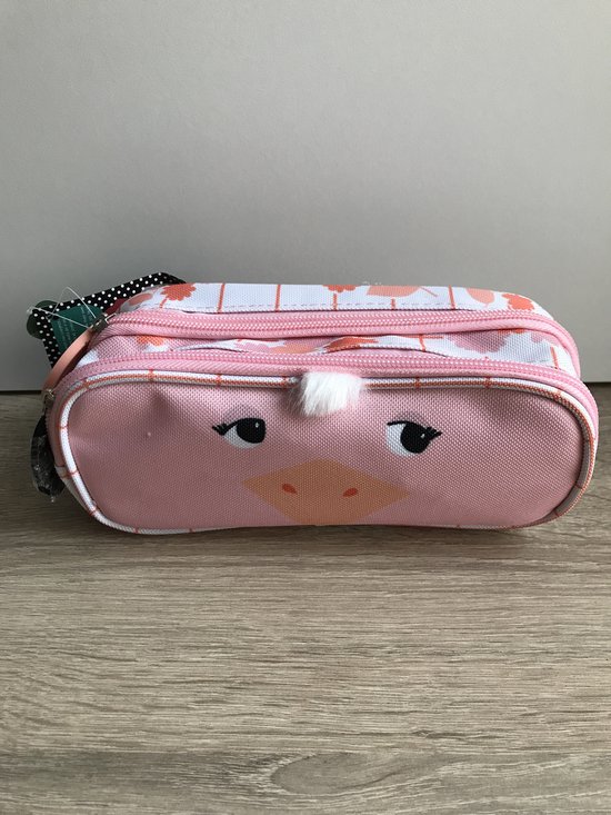 Les deglingos - trousse - flamant rose - rose