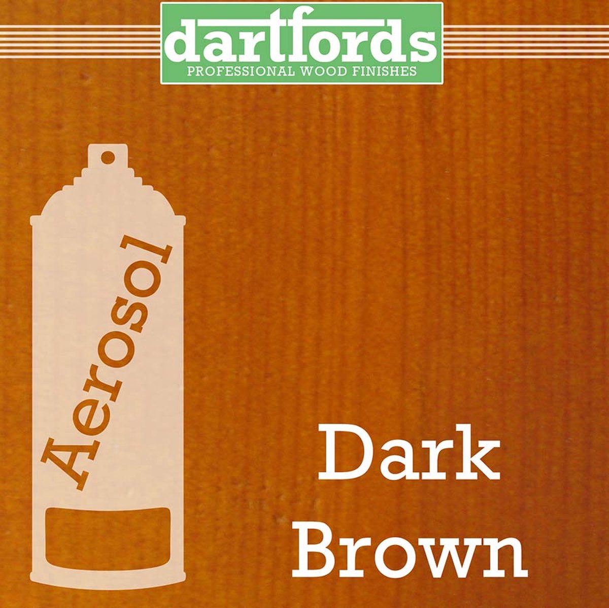 Dartfords FS5073 Nitrocelluloselak Dark Brown 400ml spuitbus