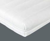 Topper matras 200x200 cm - koudschuim - comfort plus tijk - topdekmatras - 5 cm hoog - Gemiddeld