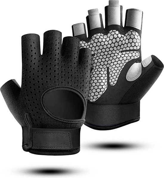 FitBoostR Sport & Fitness Handschoenen zwart
