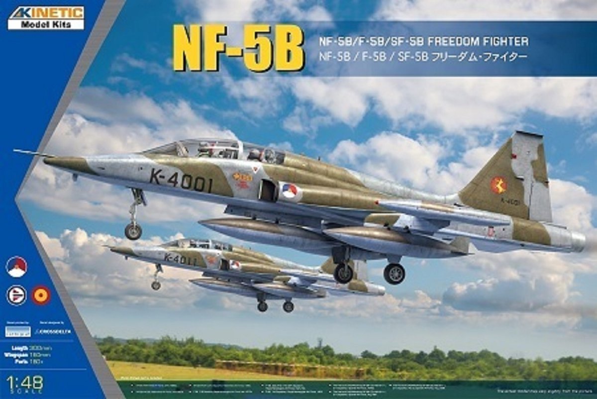 Kinetic Modelbouwpakket Militaire voertuigen - 48117 NF-5B/F-5B/SF-5B Freedom Fighter II Plastic - 1:48 - Modelbouw