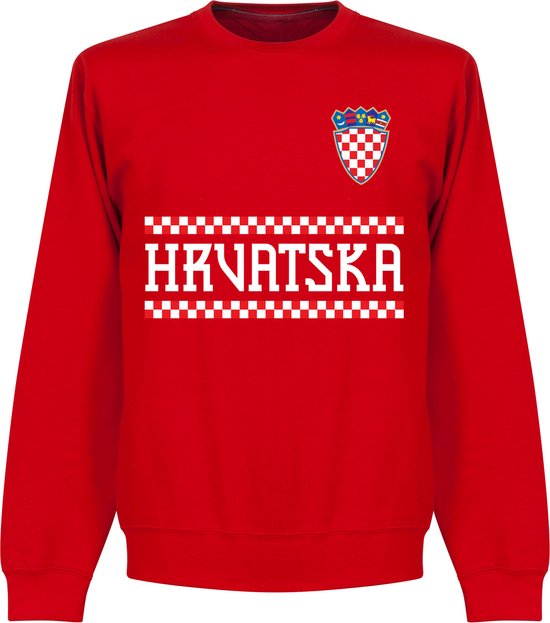 Kroatië Team Sweater - Rood - Kinderen - 128