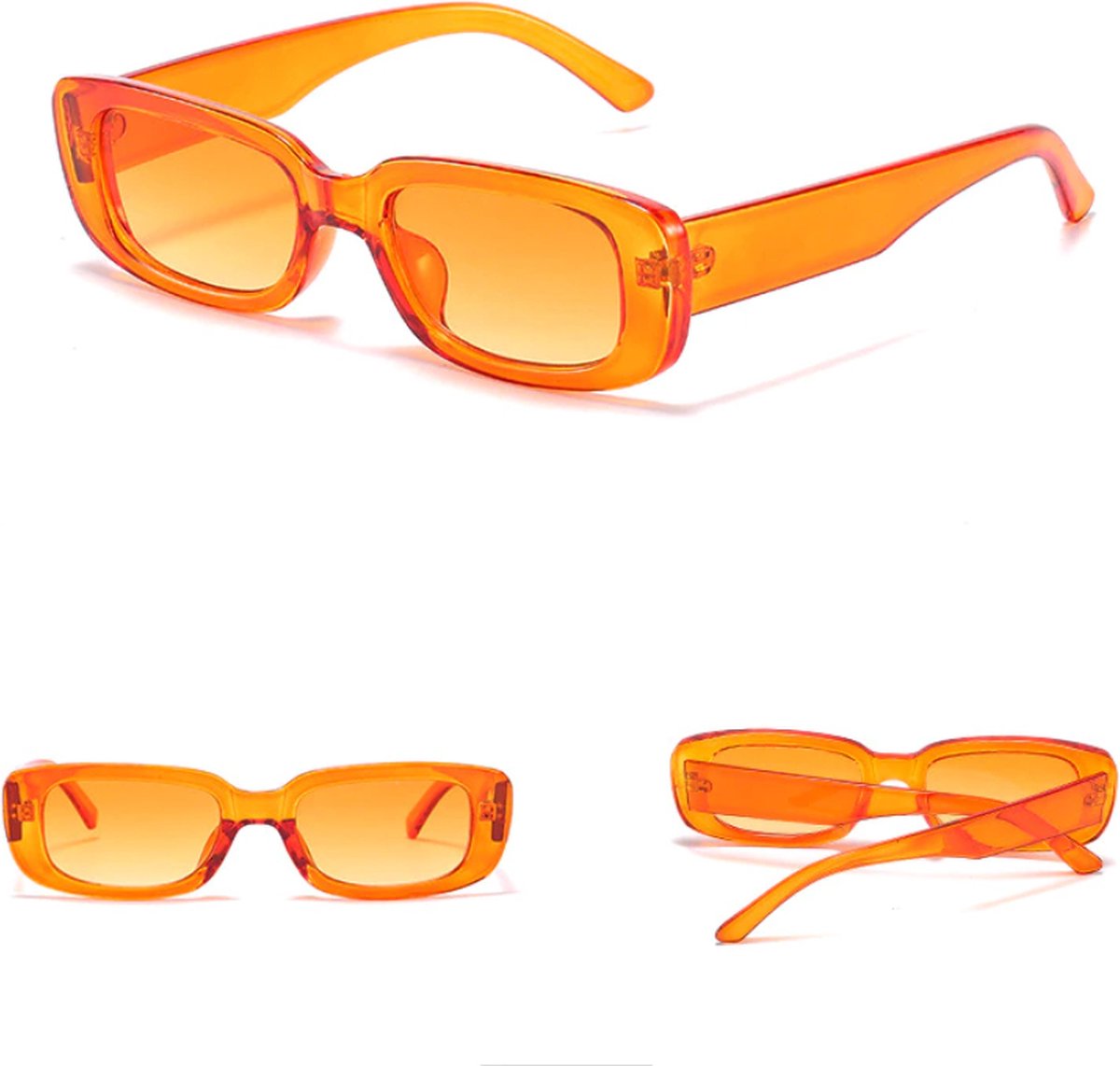 Viveux® Zonnebril - Vierkant - Rechthoekig - Oranje