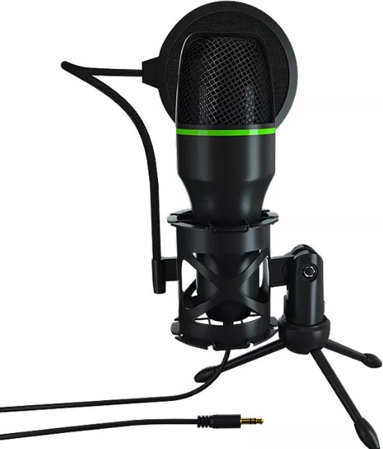 Xtabarya Microphone, 3.5mm Condenser Gaming Microphone for PC Laptop PC