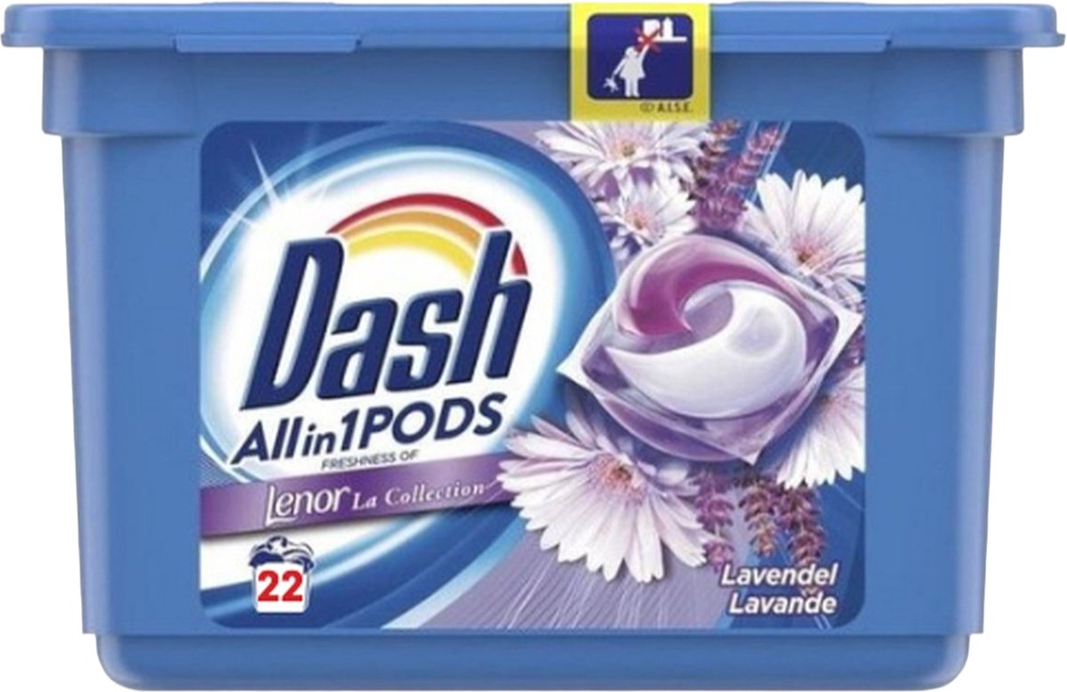 Dash All in 1 Pods Lavendel - 22 Stuks