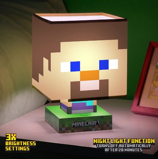 Minecraft: Steve Icon Lamp