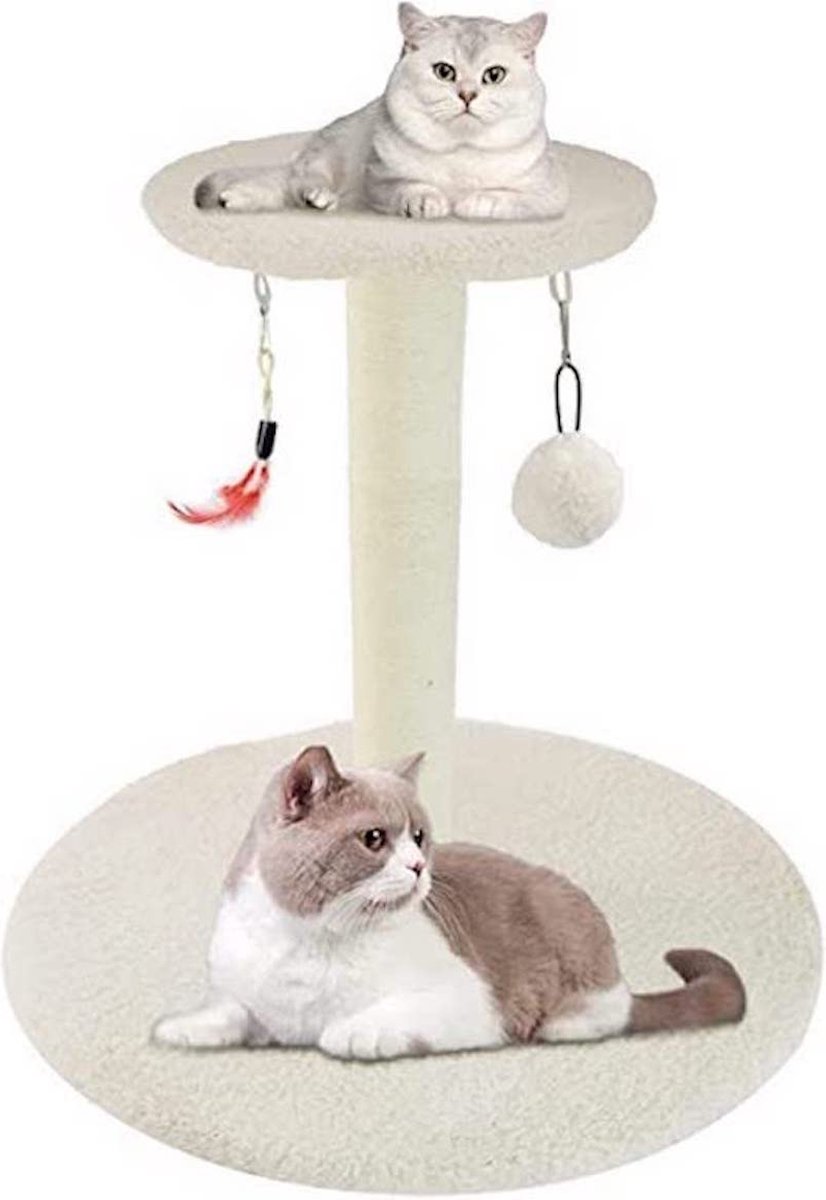 Klimboom voor katten, grote kattenkrabpaal Klimboom met lange tunnel Klimboom Speelgoedkrabpaal met sisal krabpalen voor spelende, slapende en ontspannende katten