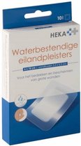 Hekaplast Waterproof Borderpleister 6 x 10 cm (10 stuks) Watervaste  eilandpleister | bol.com