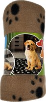 Huisdierdeken - 70x70cm Bruin - Wasbaar - Kattendekens - Hondendekens - Dog Blankets - Cat Blankets - Pet Blanket - Voor kattenmand