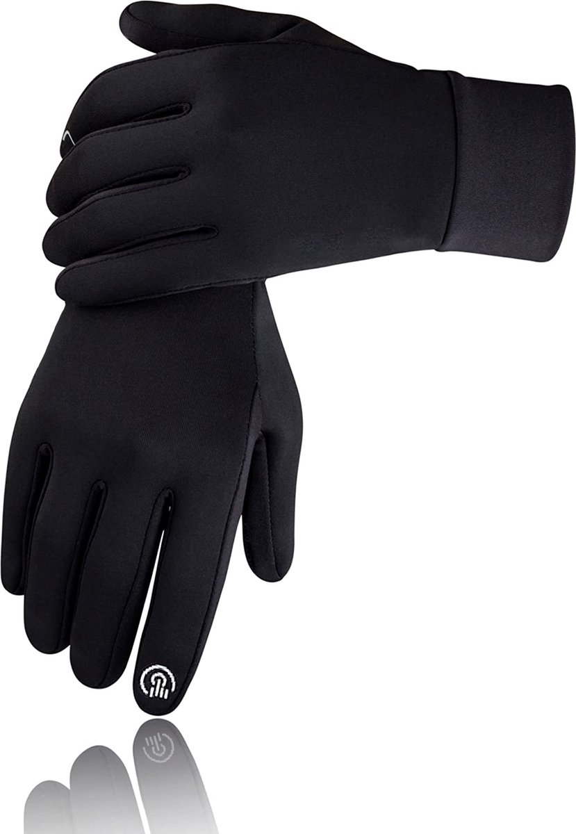 Handschoenen Heren Dames Winter Waterafstotend Touchscreen Zwart op Prijzenvolger.com