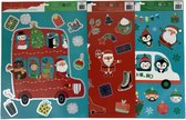 Kerst Raamstickers - Assorti - Multicolor - Kerst bus - Kerstversiering - Kerstdecoratie - Kerstmis - Raamdecoratie