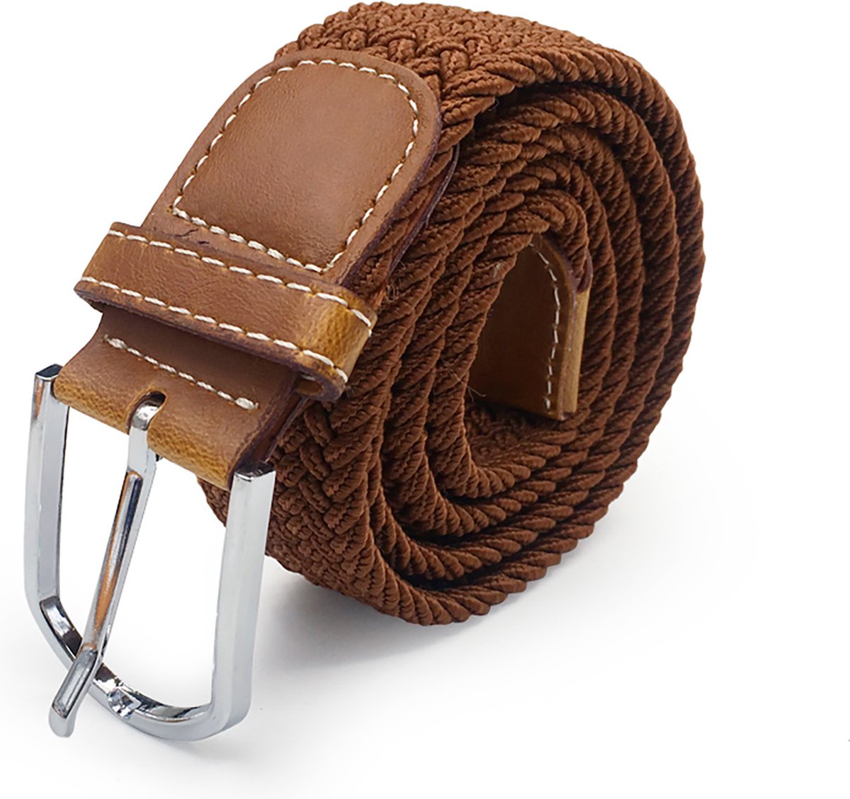 Riem - Bruine riem - Elastische riem - Bruin - Rekbare riem - Belt - Elastic belt - Brown belt - 105CM/120CM