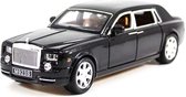 Rolls Royce Zwart - Jouets de voiture - Voiture en métal - Son et lumière - speelgoed à Trek - Voiture - 22CM - Cadeau - Voiture miniature 1:24