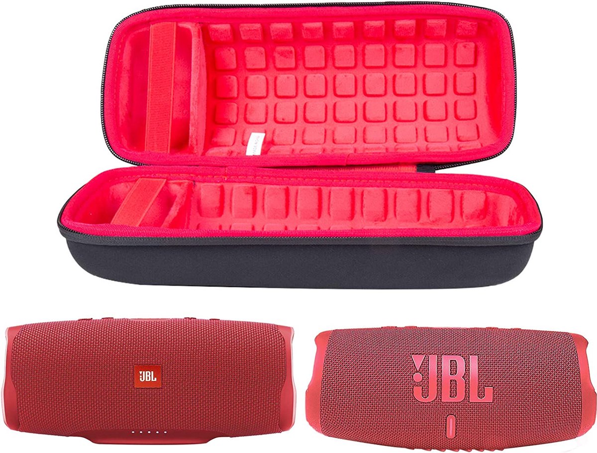 Khanka für JBL Charge 6 Tragbarer Bluetooth-Lautsprecher Hartschalen-Reise-Aufbewahrungstasche mit Schultergurt, Nur Tasche (Lila
