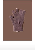 Handschoenen zonder vingers bruin - /Unisex/Outdoor-Werk-Fiets/bruin/One-size