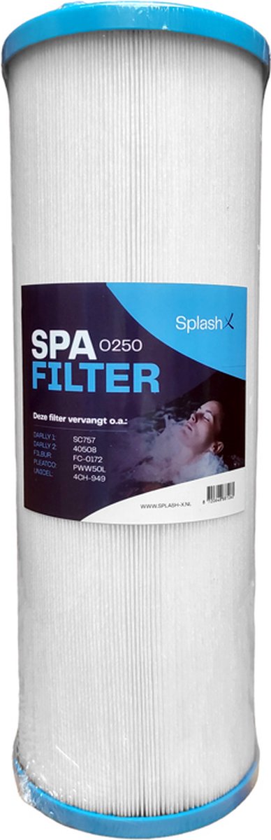 Splash-X spa filter O250 (4CH-949, PWW50L, SC757) voor hottub en spa - Filter voor Jacuzzi