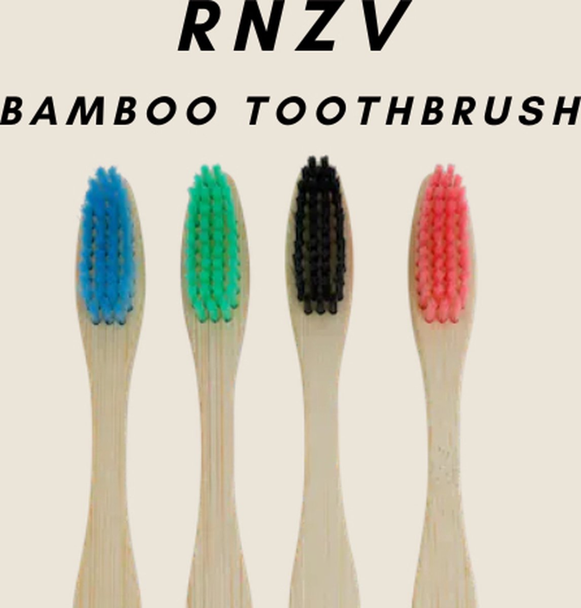 Tandenborstel - VEGAN - houten tandenborstel - milieuvriendelijk biologisch afbreekbare tandenborstel - wit