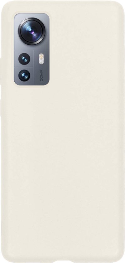 Coque Xiaomi 12 Coque Arrière En Siliconen Avec 2x Protecteur D'écran - Coque Xiaomi 12 Coque En Silicone - Wit