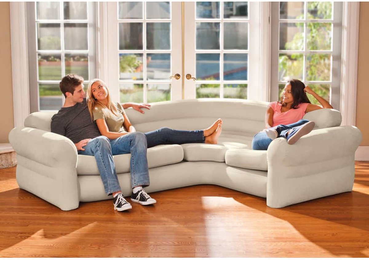 Intex Hoekbank opblaasbaar 257x203x76 cm 68575NP