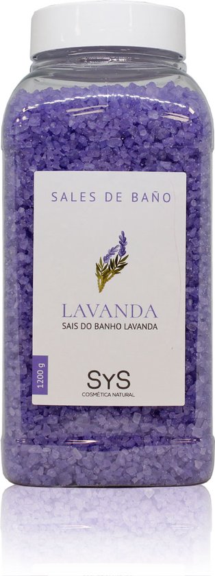 Sys Badzout - Lavendel - 100% Natuurlijk Mineraalzout - Snel Oplossend - 1200g