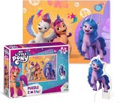 DODO Toys - My Little Pony Puzzle 2-en-1 avec Izzy Figure 4+ - 60 pièces - 23x32 cm - My Little Pony Jouets 3-4-5 ans - Puzzle enfant 4 ans