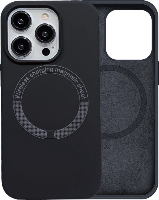 OnePlus 15 Sandstone Back Cover met Magneet Zwart | | Telefoonhoesjes