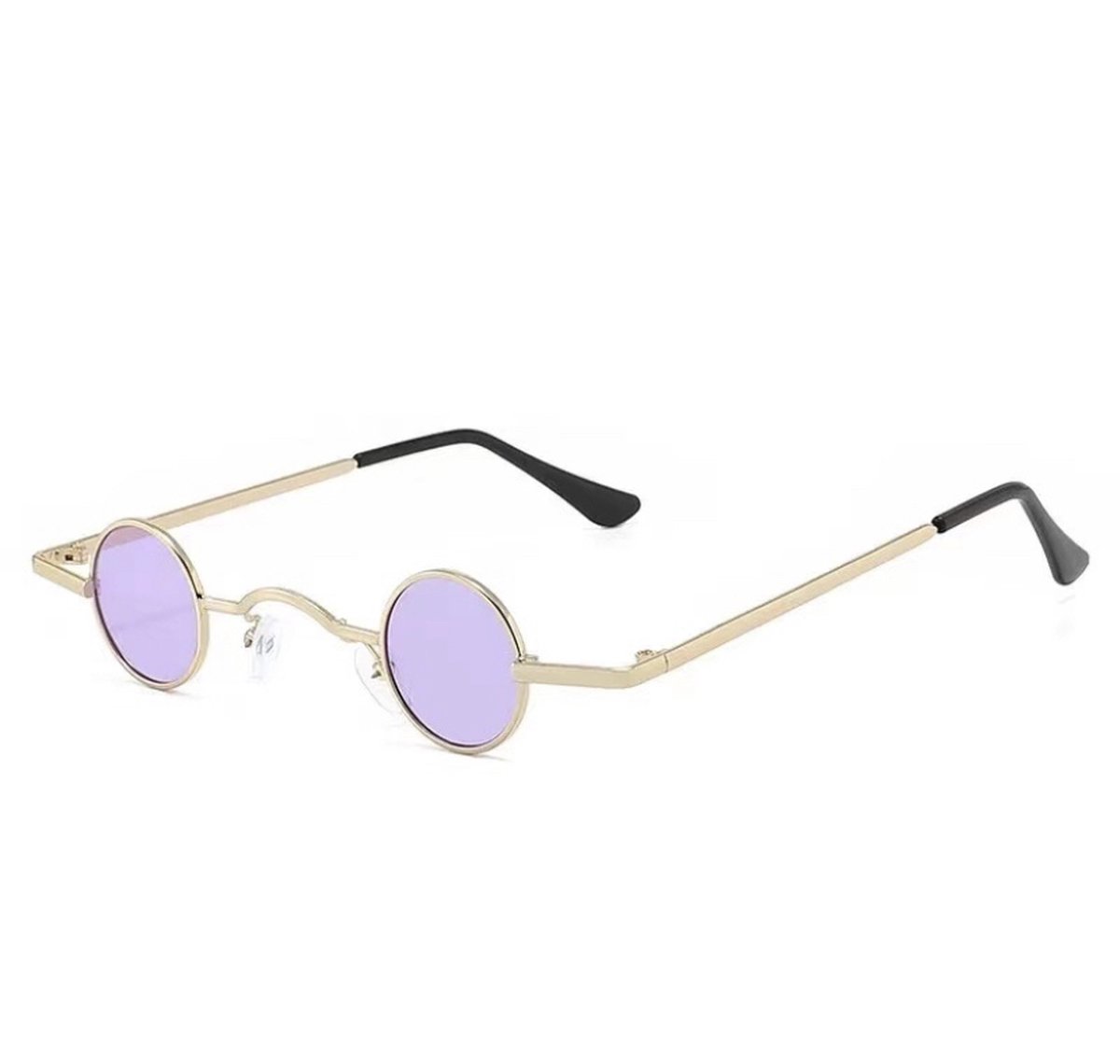 Kleine Ronde Lens Zonnebril - Unisex - Paars