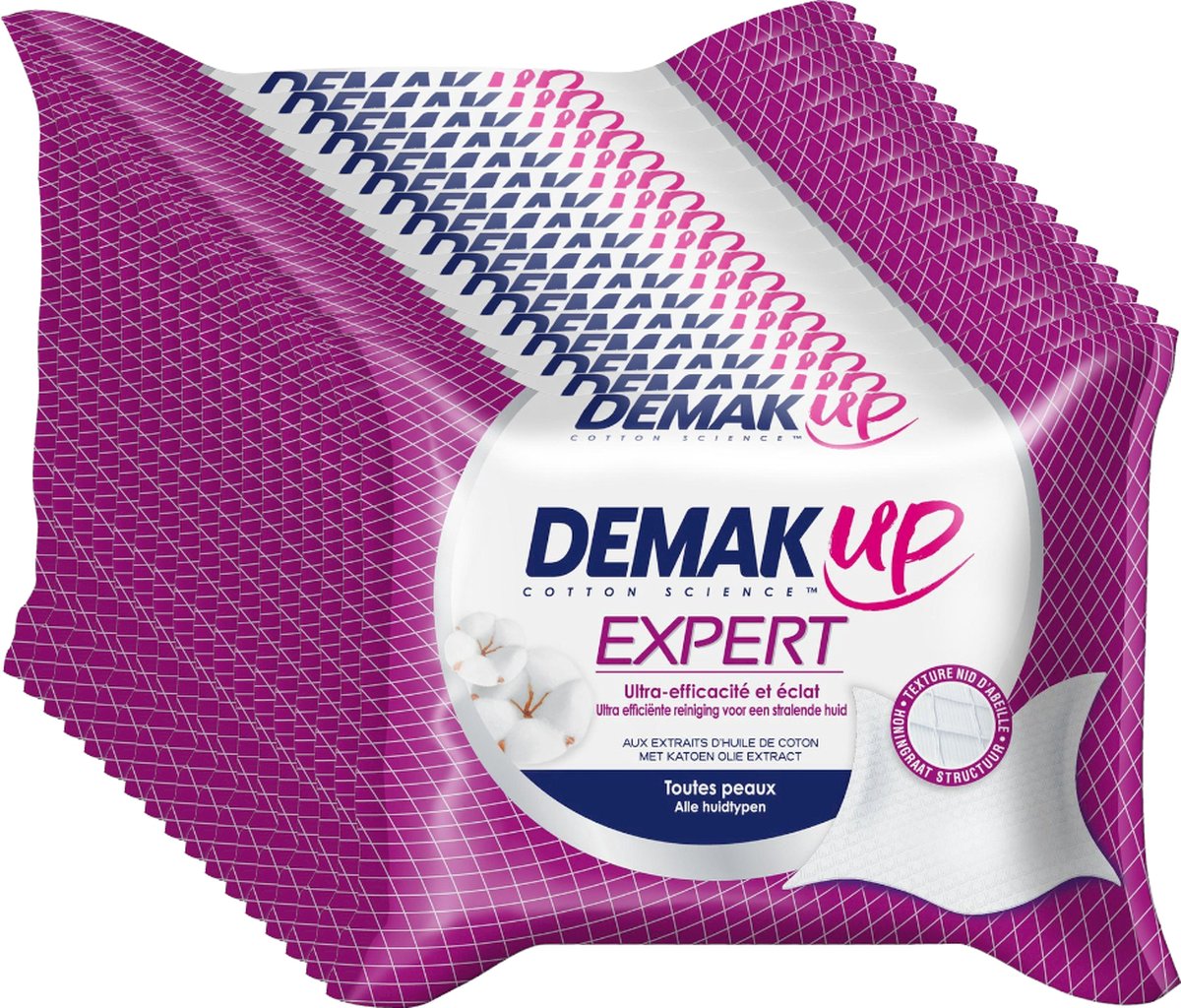 Demak'Up Gezicht Reinigingsdoekjes Duo Expert - Voordeelverpakking - 414 doekjes (18x23)
