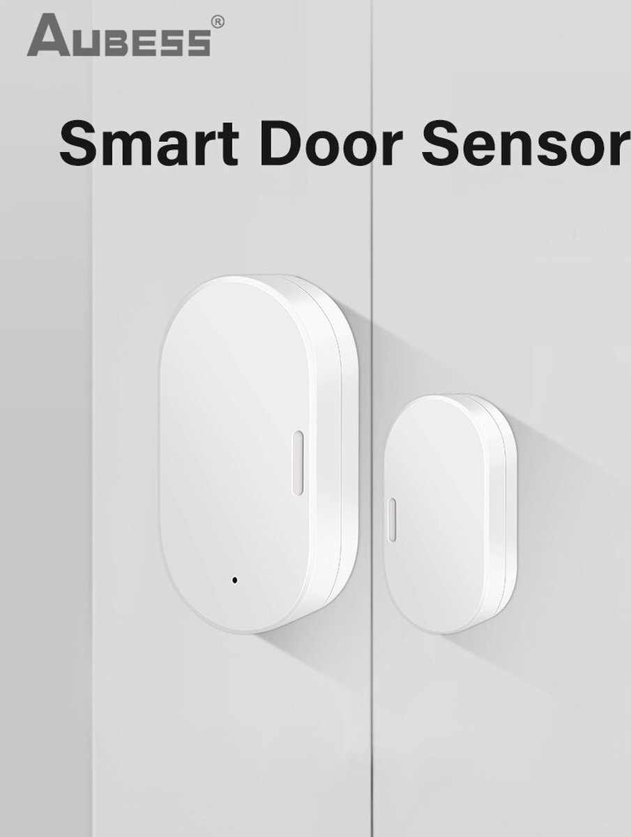 Fastsurfe - Tuya - Window Deur Sensor - Poort Detector - ZigBee Smart - Smart Home Security - Kennisgeving - Alarm - Voice Control - Alexa - Google - Thuis
