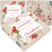 Kerstkaarten - Janneke Brinkman - Vogelhuisje & passe partout - 10st.