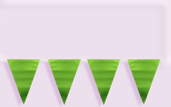 Tapis métallisé vert guirlande - 6 mètres